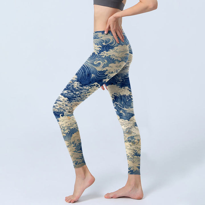 Damskie legginsy do jogi z nadrukiem w Buddha Stones - image 2