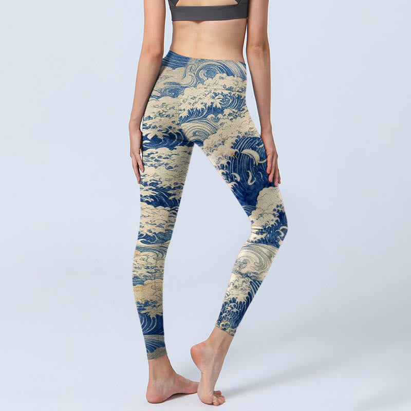 Damskie legginsy do jogi z nadrukiem w Buddha Stones - image 3