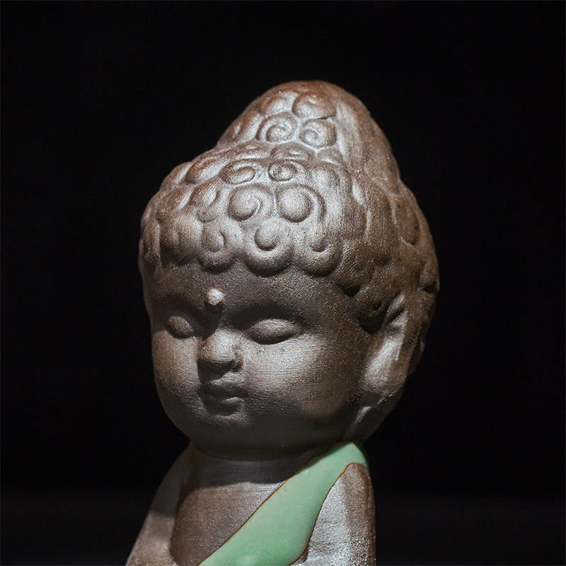 Buddha Stones, modlitwa, medytacja, odpoczywający mnich, ceramiczna figurka, spokój, dekoracja domu - image 31