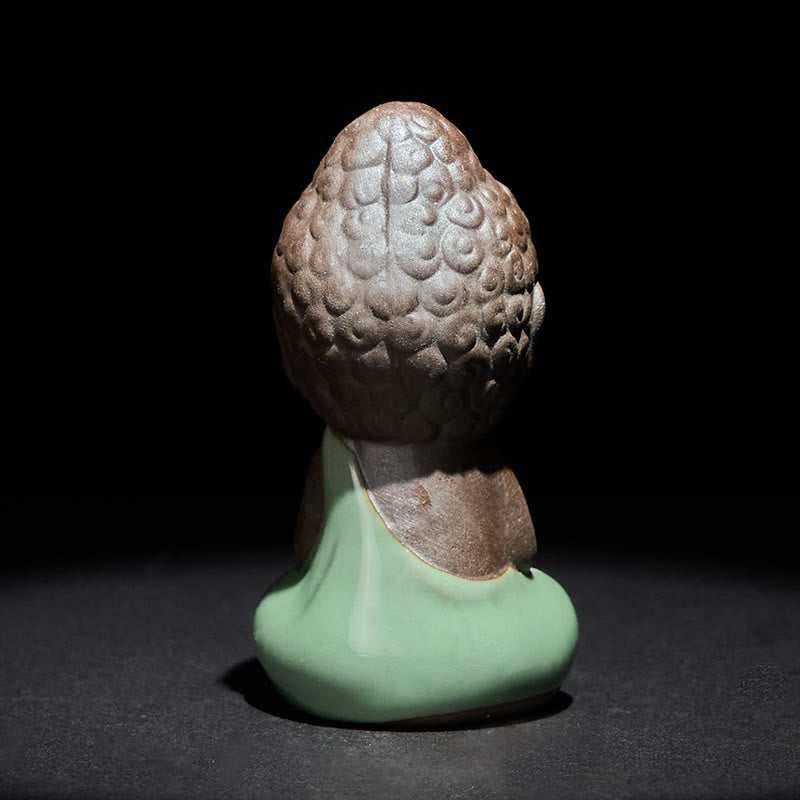 Buddha Stones, modlitwa, medytacja, odpoczywający mnich, ceramiczna figurka, spokój, dekoracja domu - image 21