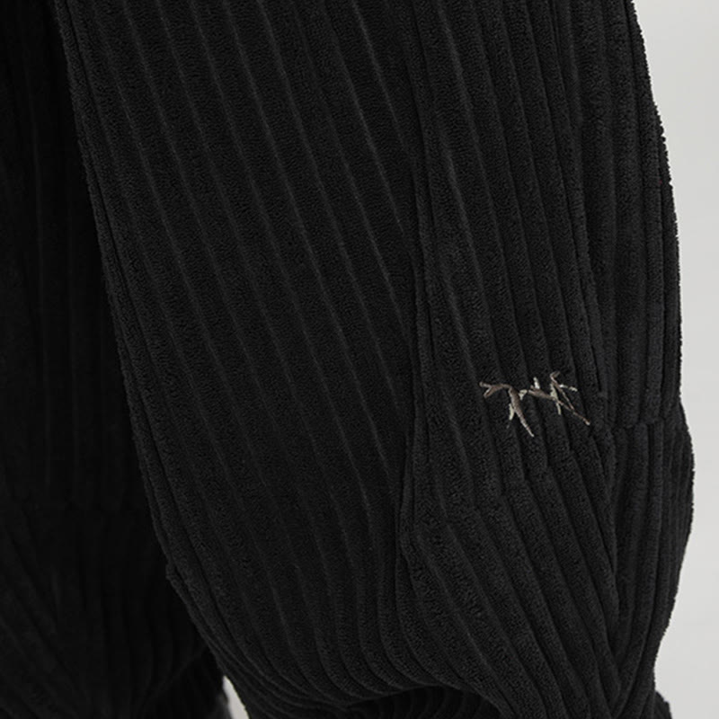 Męskie spodnie haremowe z bawełny z kontrastowym sznurkiem i kieszeniami w kontrastowe kolory z motywem Buddha Stones - image 7