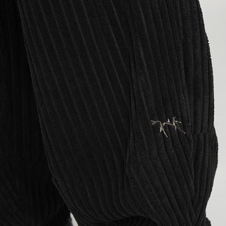 Męskie spodnie haremowe z bawełny z kontrastowym sznurkiem i kieszeniami w kontrastowe kolory z motywem Buddha Stones - image 7