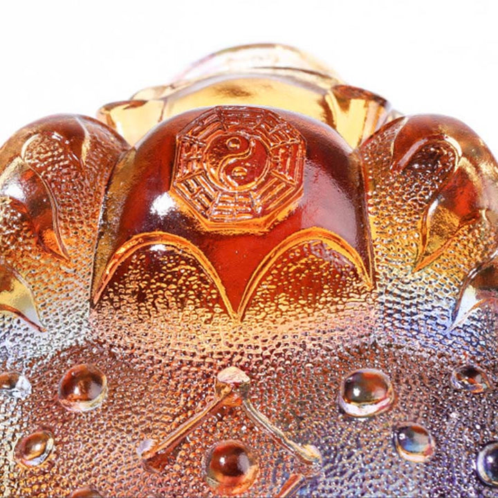 Buddha Stones, monety Feng Shui z żabą, ręcznie robione dzieła sztuki z kryształu Liuli, bogactwo, dekoracja biura domowego - image 11