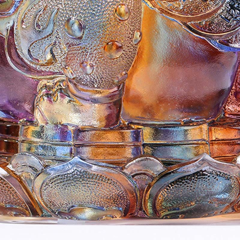 Buddha Stones, monety Feng Shui z żabą, ręcznie robione dzieła sztuki z kryształu Liuli, bogactwo, dekoracja biura domowego - image 12