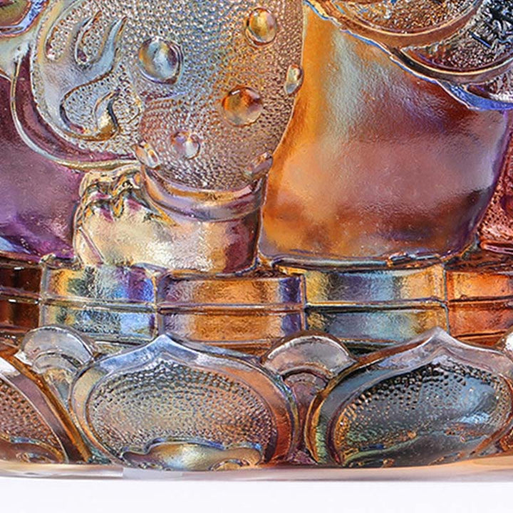 Buddha Stones, monety Feng Shui z żabą, ręcznie robione dzieła sztuki z kryształu Liuli, bogactwo, dekoracja biura domowego - image 12