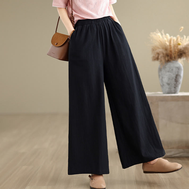 Koszula damska z długim rękawem i kieszeniami, z guzikami żaba i żakardem, z motywem Buddha Stones - Czarne spodnie - US8-10，UK/AU12-14，EU40-42 (2XL) - image 23