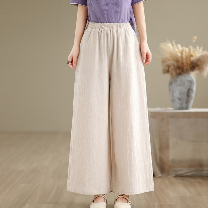 Koszula damska z długim rękawem i kieszeniami, z guzikami żaba i żakardem, z motywem Buddha Stones - Beżowe spodnie - US8-10，UK/AU12-14，EU40-42 (2XL) - image 24