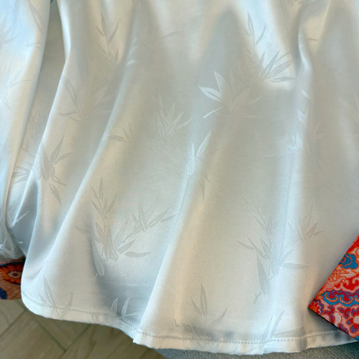 Kamizelka damska z żakardowym wzorem w kształcie żaby i kwiatu smoka z bambusa w kształcie Buddha Stones - image 11