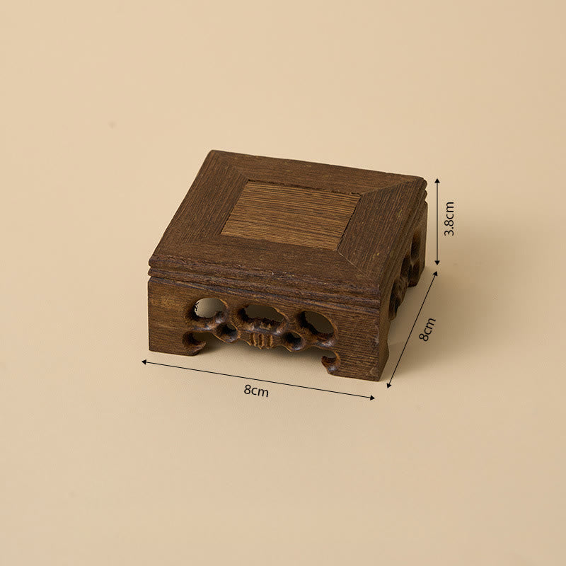 Buddha Stones Bezkształtny Budda Ceramika Wenge Drewno Biurko Spokój Dekoracja - image 6