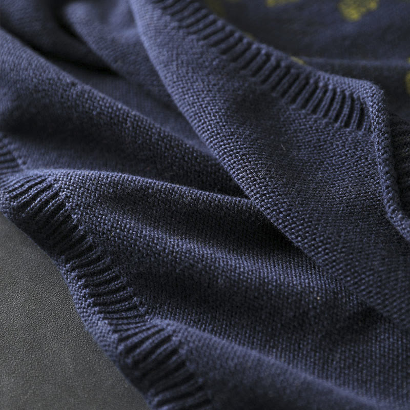 Sweter damski bawełniany z długim rękawem i okrągłym dekoltem w kształcie słonecznika z motywem Buddha Stones - image 11