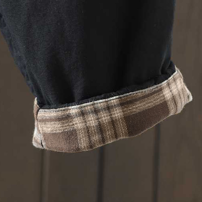 Damskie zimowe spodnie haremki z polaru ze ściągaczem i kieszeniami, z kolekcji Buddha Stones - image 13