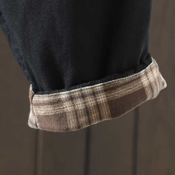 Damskie zimowe spodnie haremki z polaru ze ściągaczem i kieszeniami, z kolekcji Buddha Stones - image 13