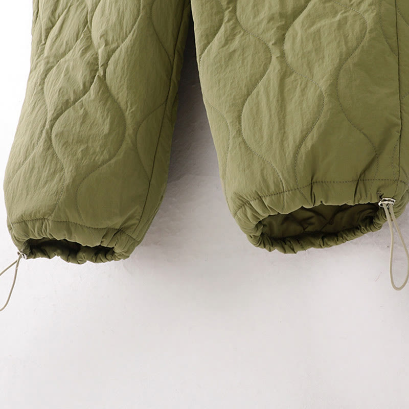 Damskie spodnie z kieszeniami i ściągaczem z kolekcji Buddha Stones z prostymi, elastycznymi mankietami i sznurkiem termicznym - image 19