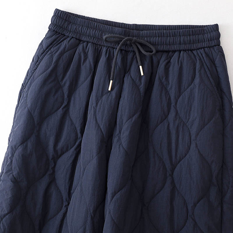 Damskie spodnie z kieszeniami i ściągaczem z kolekcji Buddha Stones z prostymi, elastycznymi mankietami i sznurkiem termicznym - image 3