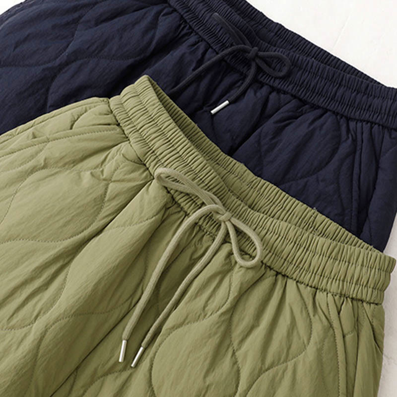 Damskie spodnie z kieszeniami i ściągaczem z kolekcji Buddha Stones z prostymi, elastycznymi mankietami i sznurkiem termicznym - image 25