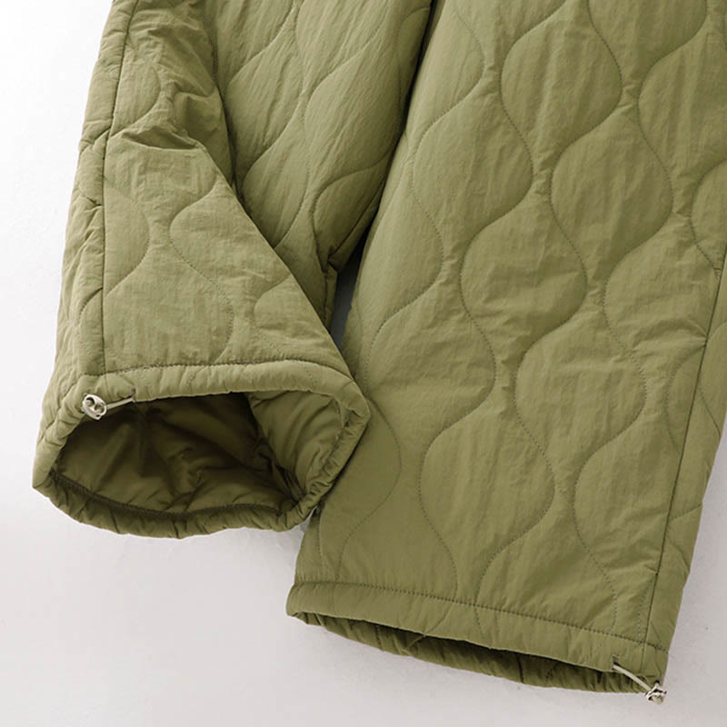 Damskie spodnie z kieszeniami i ściągaczem z kolekcji Buddha Stones z prostymi, elastycznymi mankietami i sznurkiem termicznym - image 18