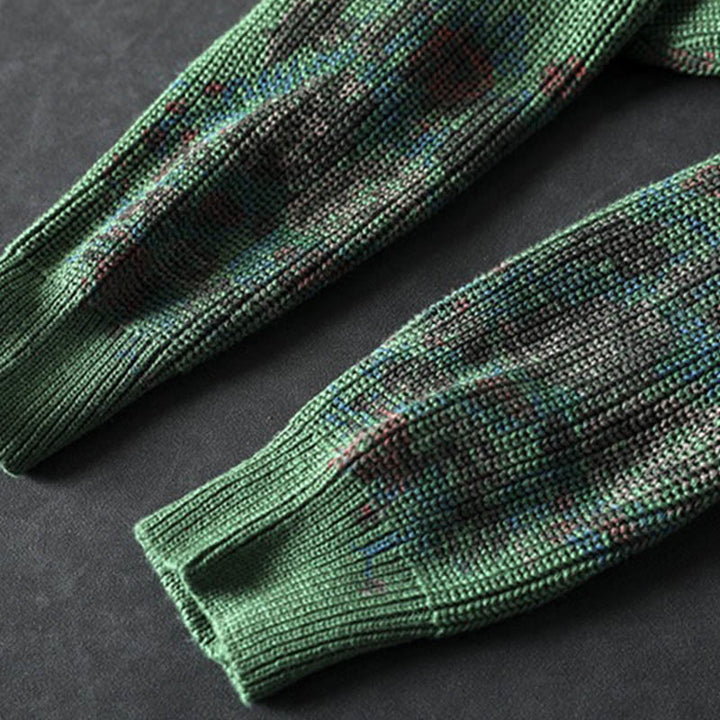 Damski sweter z długim rękawem i kapturem, dzianinowy, bawełniany, z motywem kwiatowym , z Buddha Stones - image 18