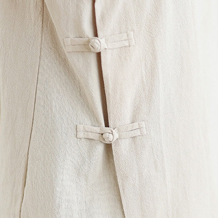 Buddha Stones, 2 sztuki, koszula z dekoltem w serek, długie rękawy, szerokie nogawki, zestaw do medytacji zen dla kobiet - image 7