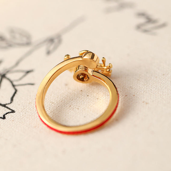 Buddha Stones Miedziane Czerwony Sznur Miedziane Monety Rok Konia Pierścień Otwarcia Salda - image 1