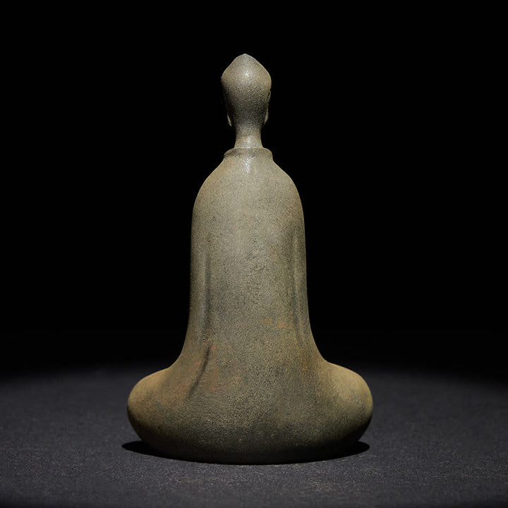 Buddha Stones Ręcznie Budda Siakjamuni Żelazo Proszek Rdza Odlew Żywicy Statua Dekoracja Domu - image 5