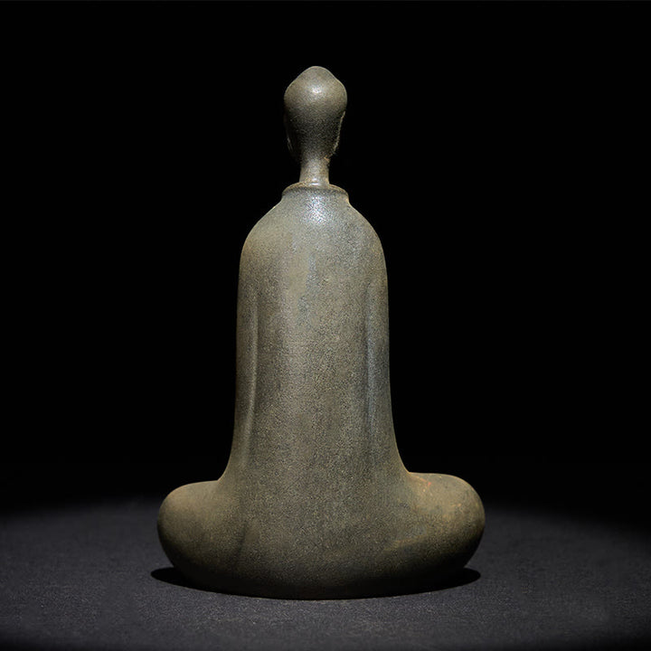 Buddha Stones Ręcznie Budda Siakjamuni Żelazo Proszek Rdza Odlew Żywicy Statua Dekoracja Domu - image 12