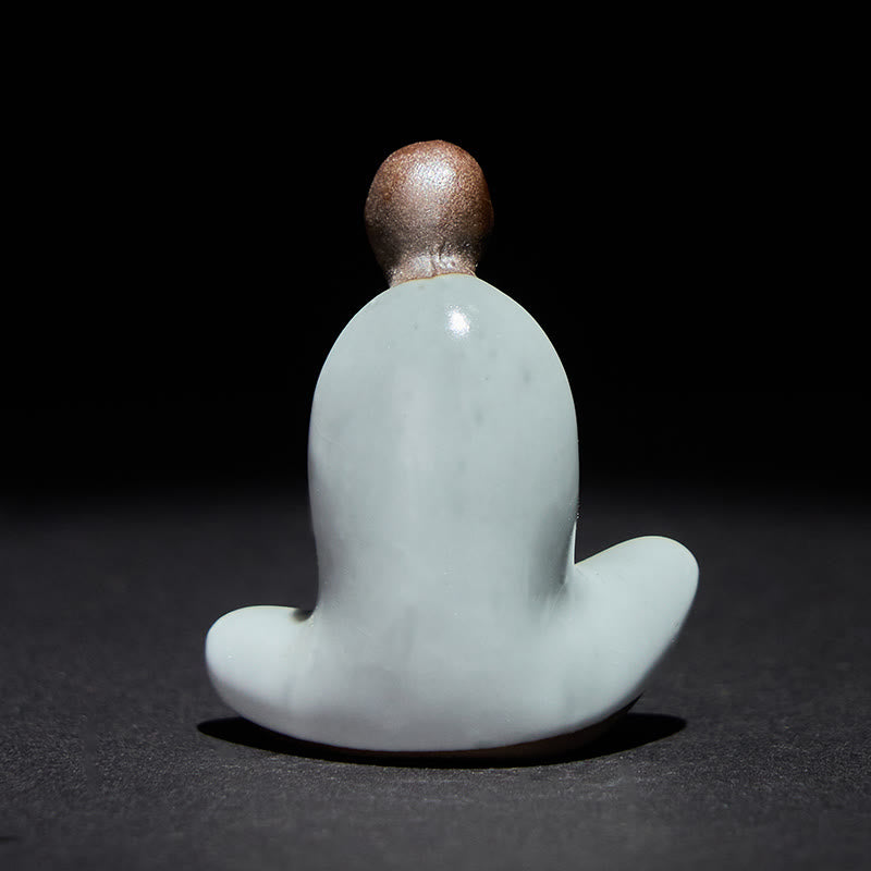 Buddha Stones , mała, bezpostaciowa, medytująca ceramiczna figurka Buddy, dekoracja domu Zen, 4*2,5*5 cm - image 2