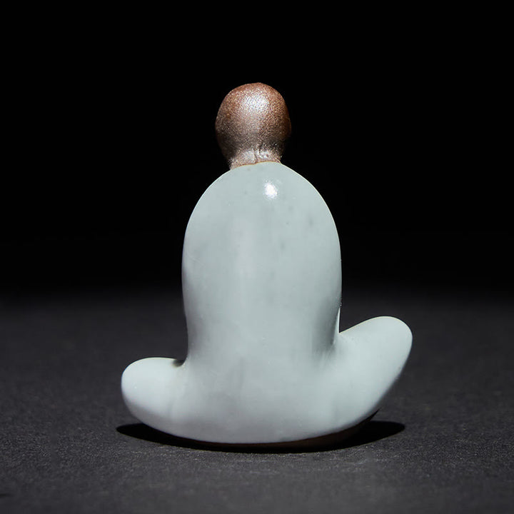Buddha Stones , mała, bezpostaciowa, medytująca ceramiczna figurka Buddy, dekoracja domu Zen, 4*2,5*5 cm - image 2