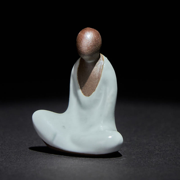 Buddha Stones , mała, bezpostaciowa, medytująca ceramiczna figurka Buddy, dekoracja domu Zen, 4*2,5*5 cm - Budda 4*2,5*5cm - image 0