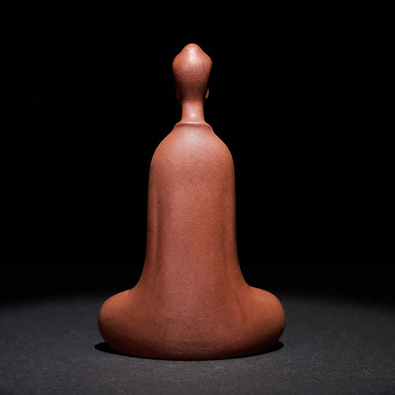 Buddha Stones Bezkształtny Budda Fioletowa Glina Spokój Dekoracja Biurka Domowego 5,7*9,6 cm - image 4