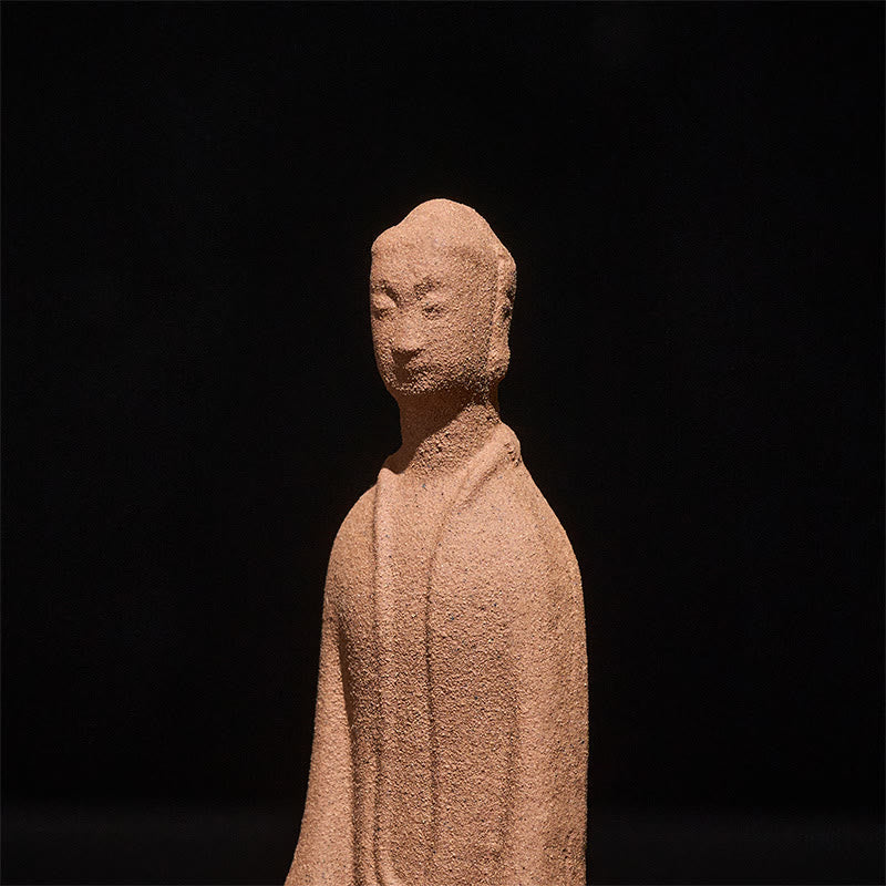 Buddha Stones Siedzący Budda Modlący się Ceramiczna Figurka Zen Dekoracja Domu 5*3*8,5 cm - image 6