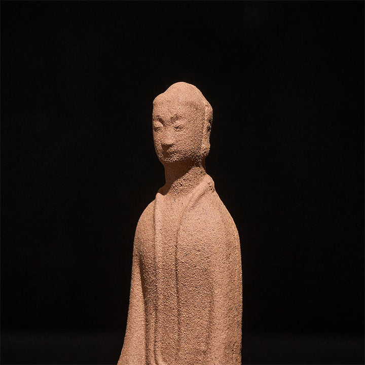 Buddha Stones Siedzący Budda Modlący się Ceramiczna Figurka Zen Dekoracja Domu 5*3*8,5 cm - image 6