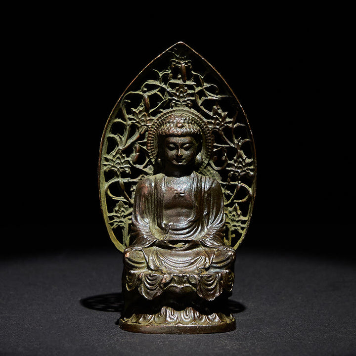 Buddha Stones Tathagata Budda Stop Statuetka Zen Dekoracja Domu 9*4,5 cm - Budda 9*4,5 cm - image 0