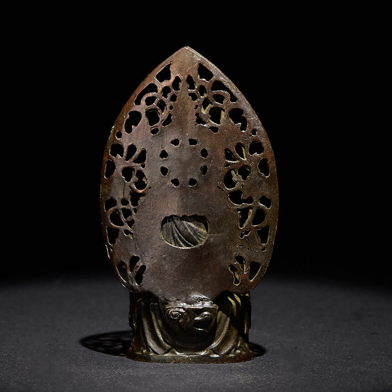 Buddha Stones Tathagata Budda Stop Statuetka Zen Dekoracja Domu 9*4,5 cm - image 4