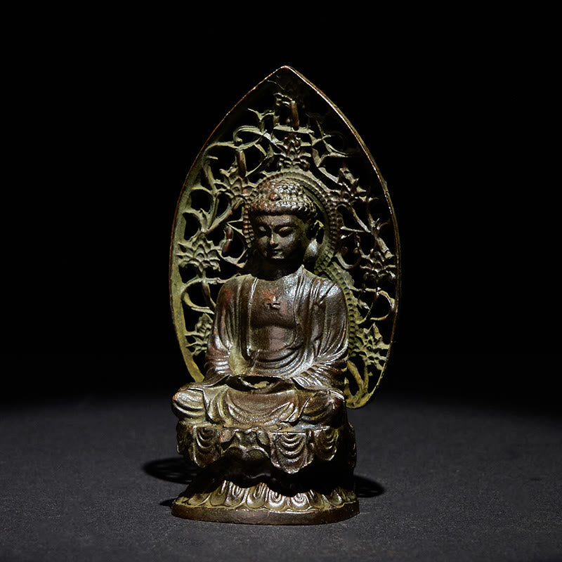 Buddha Stones Tathagata Budda Stop Statuetka Zen Dekoracja Domu 9*4,5 cm - image 3