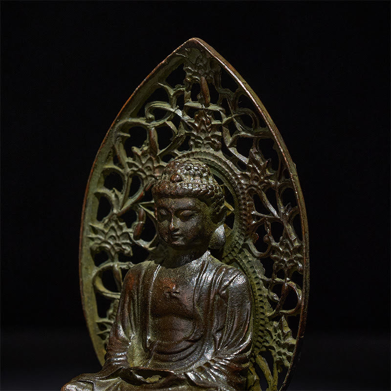Buddha Stones Tathagata Budda Stop Statuetka Zen Dekoracja Domu 9*4,5 cm - image 7