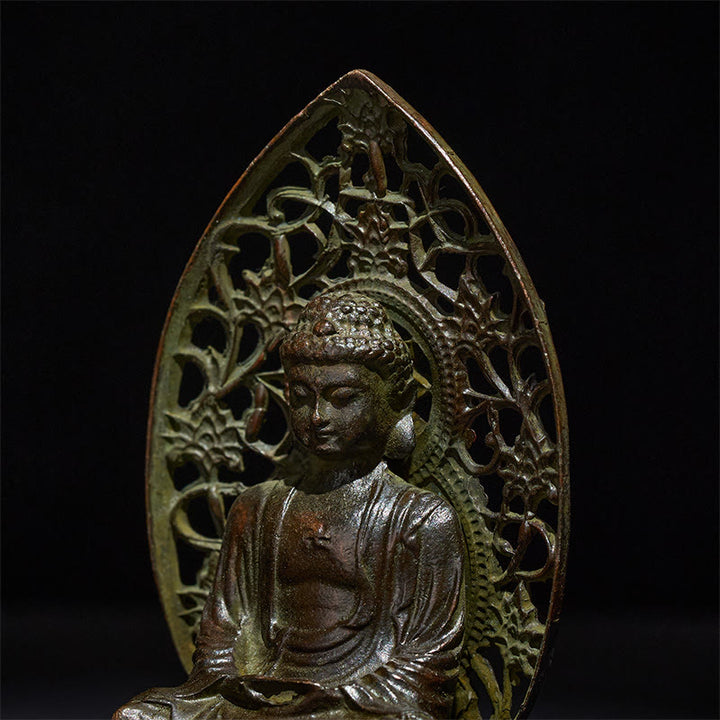 Buddha Stones Tathagata Budda Stop Statuetka Zen Dekoracja Domu 9*4,5 cm - image 7