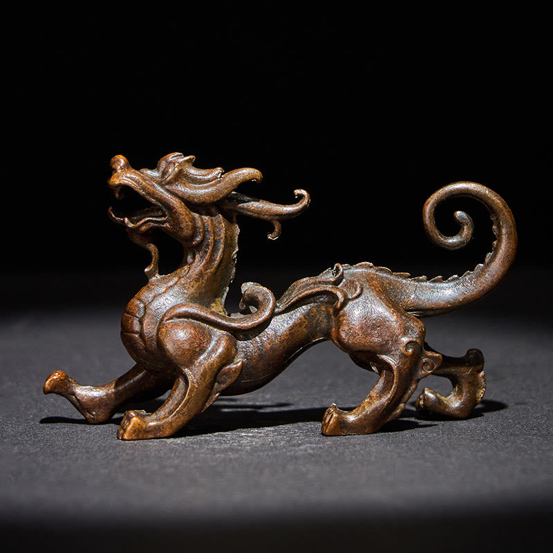 Buddha Stones FengShui Małe Stopy PiXiu Bogactwo Szczęście Dekoracja 9,2*2,4*5,2 cm - PiXiu 9,2*2,4*5,2 cm - image 0