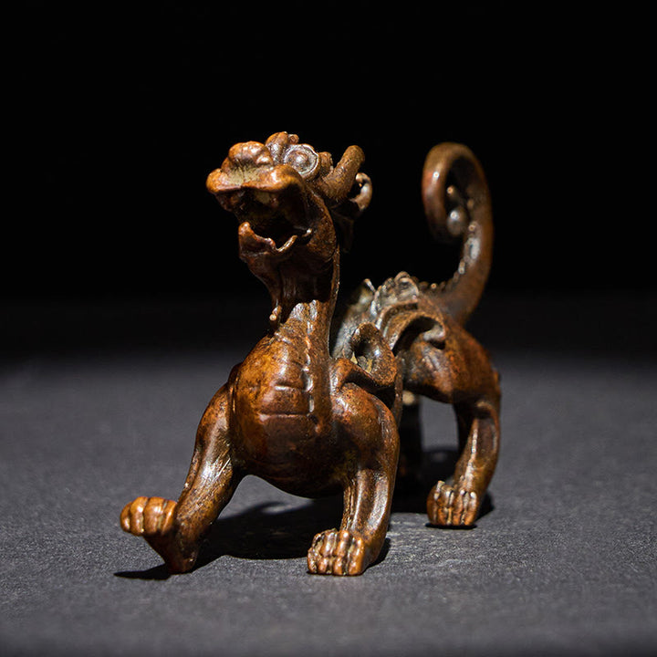 Buddha Stones FengShui Małe Stopy PiXiu Bogactwo Szczęście Dekoracja 9,2*2,4*5,2 cm - image 1