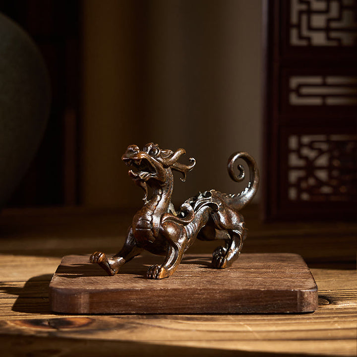 Buddha Stones FengShui Małe Stopy PiXiu Bogactwo Szczęście Dekoracja 9,2*2,4*5,2 cm - image 5