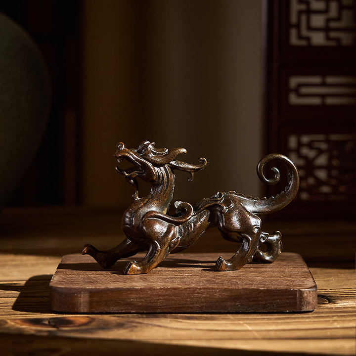 Buddha Stones FengShui Małe Stopy PiXiu Bogactwo Szczęście Dekoracja 9,2*2,4*5,2 cm - image 3