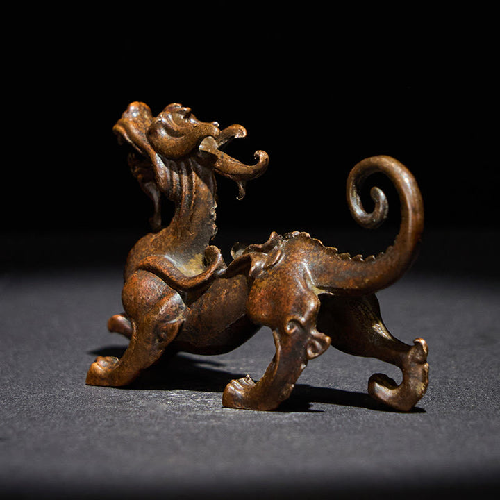 Buddha Stones FengShui Małe Stopy PiXiu Bogactwo Szczęście Dekoracja 9,2*2,4*5,2 cm - image 2