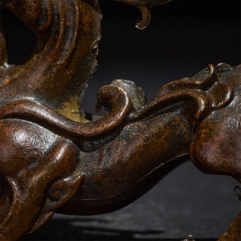 Buddha Stones FengShui Małe Stopy PiXiu Bogactwo Szczęście Dekoracja 9,2*2,4*5,2 cm - image 8