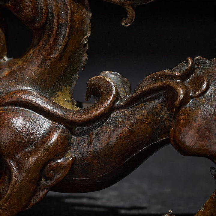 Buddha Stones FengShui Małe Stopy PiXiu Bogactwo Szczęście Dekoracja 9,2*2,4*5,2 cm - image 8