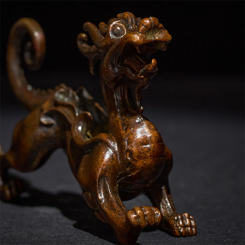 Buddha Stones FengShui Małe Stopy PiXiu Bogactwo Szczęście Dekoracja 9,2*2,4*5,2 cm - image 6