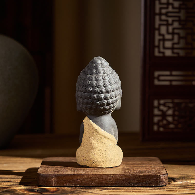 Buddha Stones, symbol Buddy Tathagaty, projekt fioletowej gliny, dekoracja biurka spokoju - image 5