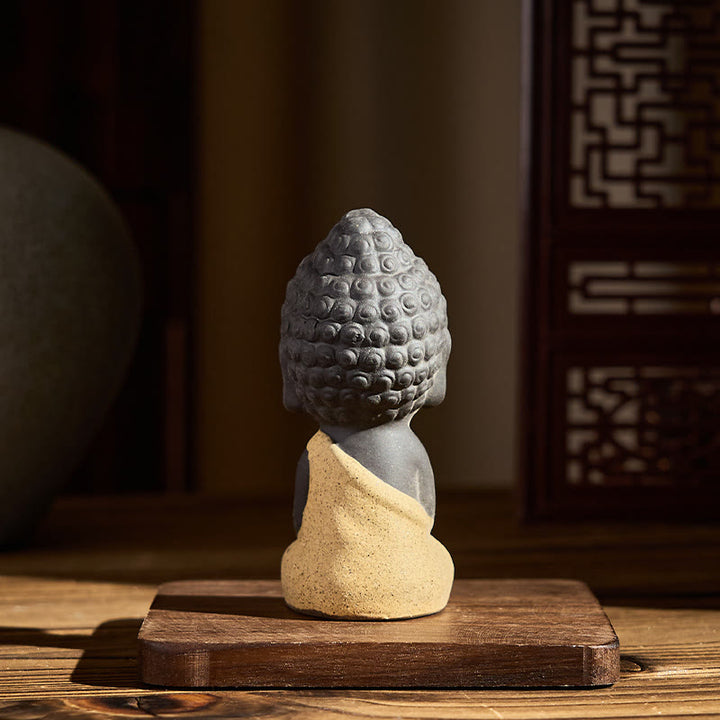 Buddha Stones, symbol Buddy Tathagaty, projekt fioletowej gliny, dekoracja biurka spokoju - image 5
