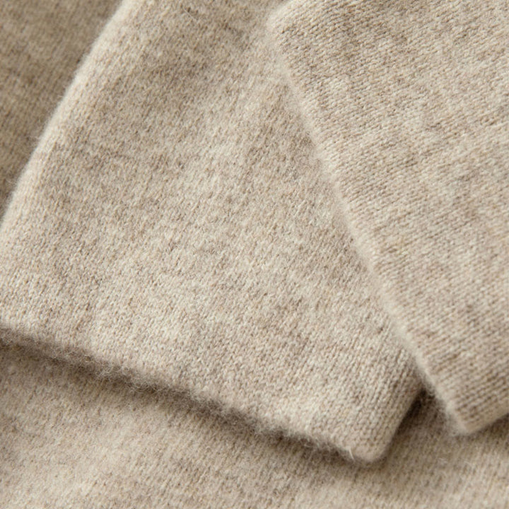 Męski sweter z długim rękawem z wełny z motywem Buddha Stones w jednolitym kolorze z chińskimi guzikami żaby - image 15