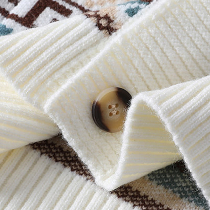 Sweter męski z długim rękawem i kieszeniami w stylu etnicznym z Buddha Stones - image 6