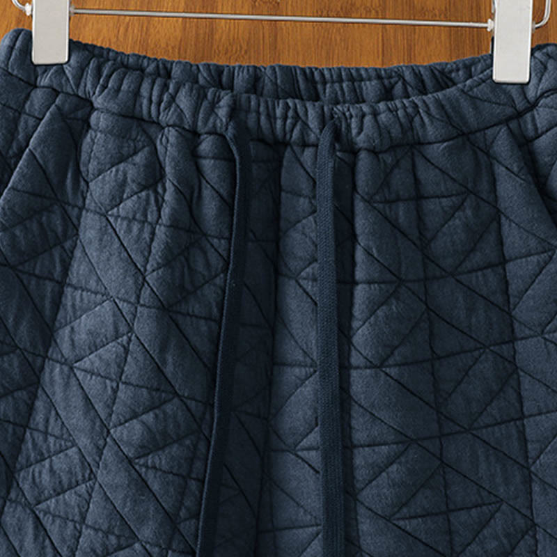 Damskie spodnie termiczne z szerokimi nogawkami i kieszeniami, w jednolitym kolorze, z kolekcji Buddha Stones - image 15