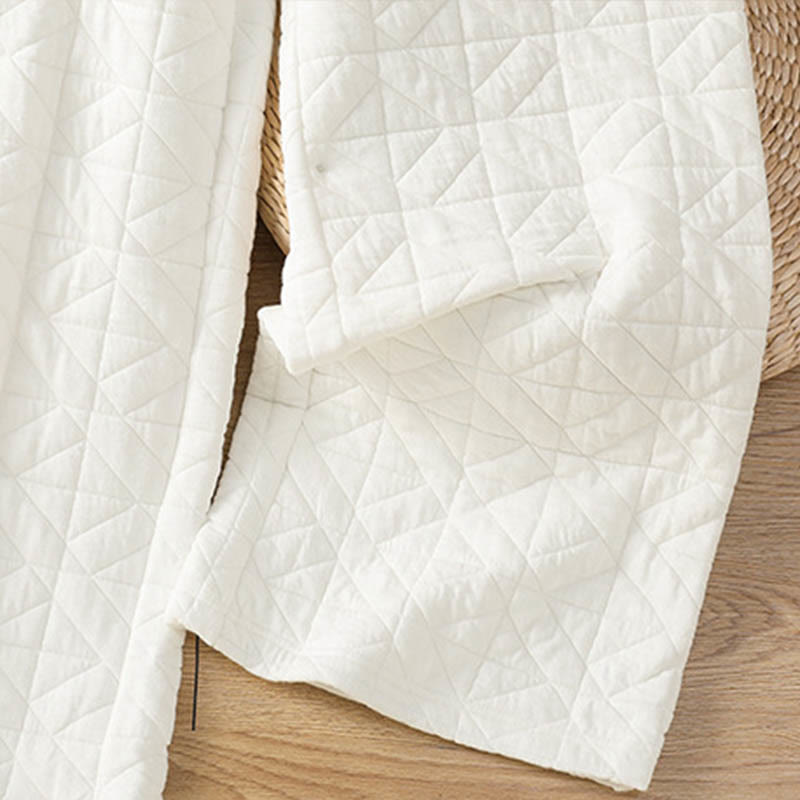 Damskie spodnie termiczne z szerokimi nogawkami i kieszeniami, w jednolitym kolorze, z kolekcji Buddha Stones - image 6